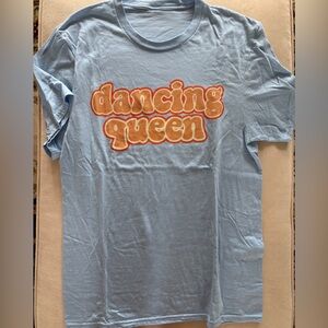 Woman’s “Dancing queen” short sleeved crew neck Tshirt